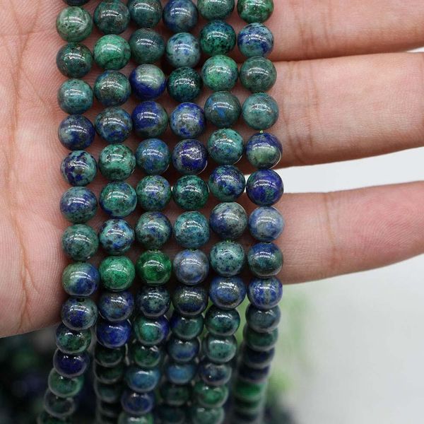 

1strand lot natural stone phoenix green gold bead round loose spacer beads for jewelry making findings diy bracelet necklace h bbyqqq