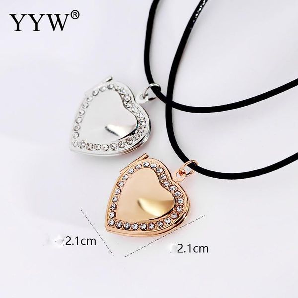 

pendant necklaces locket necklace elegant wedding bridal women's the medallion heart po charms, Silver
