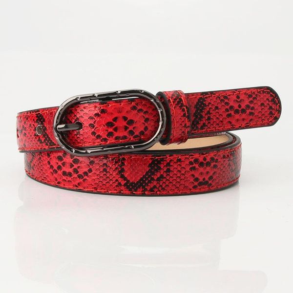 

snake skin print ремни женщины овальный pin-код пряжка pu кожаный пояс мода змея узор платье платье джинсы cinto feminino decor jullttt, Black;brown