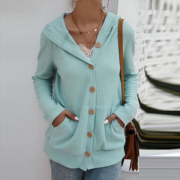 

fashion knitting hoodie blouse sweater casual winter ladies pockets female women long sleeve tee shirt blusas pullover, White