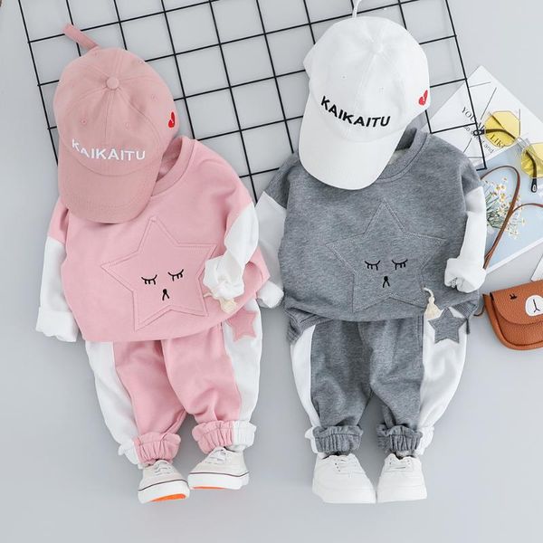 

детская одежда набор зима осень осень девочка одежда мальчиков повседневная спортивная костюма наряды детей новорожденных устанавливает детс, White