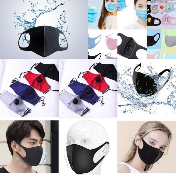 

mask with anti-dust polyurethane valve face porous breathing smoke pollution washable reus 1wtt m07j