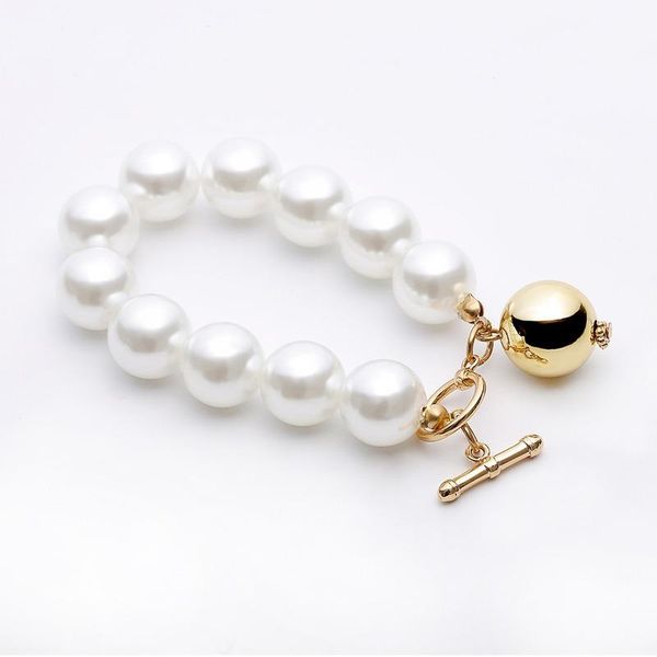 

artificial pearl bracelets women simple jewellery bracelet jewelry fashion hand made bohemia gold color alloy armband, Black