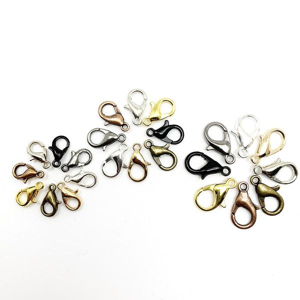

50pcs/lot gold lobster clasp hooks connector for diy necklace bracelet chain jewelry making findings accessory supplies bbyjfr lg2010