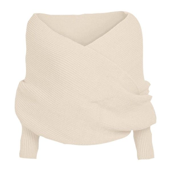 

40# women solid scarf sleeve crochet knit long soft winter shawl 2020 spring winter men women all-match laides, Black