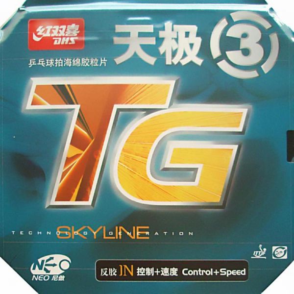 

table tennis raquets dhs neo skyline tg3 tg-3 tg 3 pips-in pingpong rubber with orange sponge 2.15-2.2mm for bat