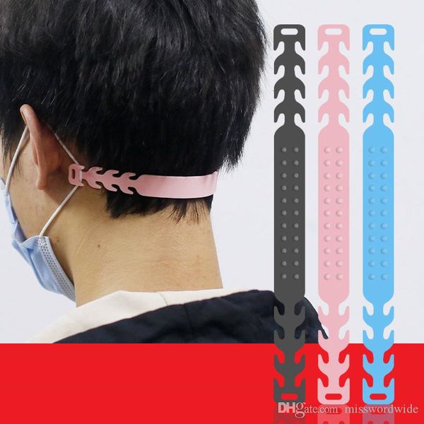

us stock 100pcs adjustable buckle disposable mask earloop face rope holder ear lanyard extension hook