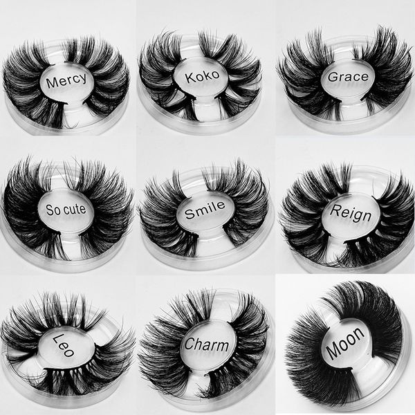 

reusable handmade 25mm mink false eyelashes thick long curly soft fake lashes eyes makeup accessories 10 models dhl free