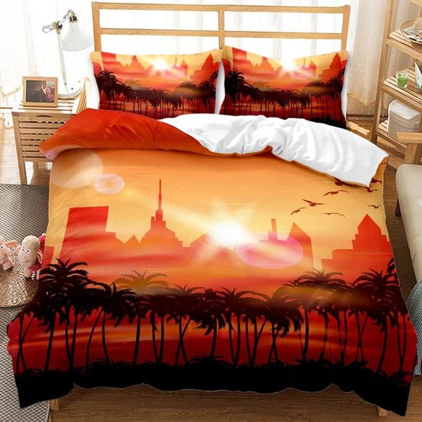 

bedding sets 3d print hawaiian style set king size  duvet cover comforter