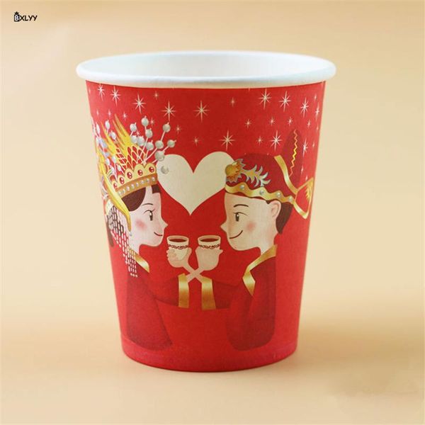 

10pc kitchen disposable paper cup wedding party decoration kitchen accessories gadget tableware coffee mug wine glasses cup.75z wmtlmh
