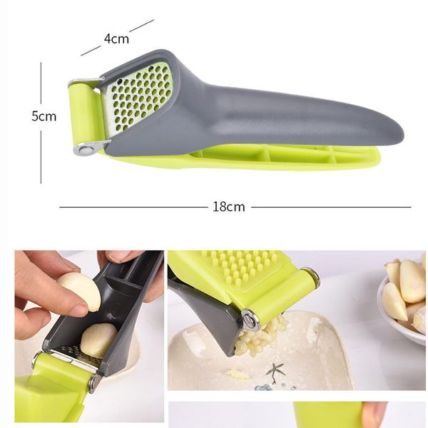 

kitchen stainless steel hand press shredder pat punch press garlic onion ginger handheld ginger garlic mincer tools r15 wmtamd