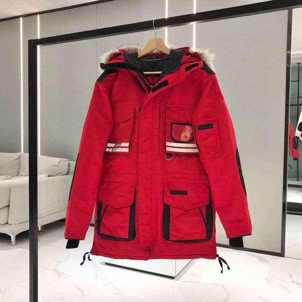 

winter men jacket classic casual down coats stylist outdoor warm women parkas high elements fashion outwear 3-color size: xs-2xl, Black