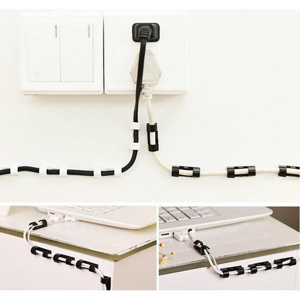 

new cord winder home office organizer wire fixing clamp storage charger cable holder clip wmtxsh sports2010