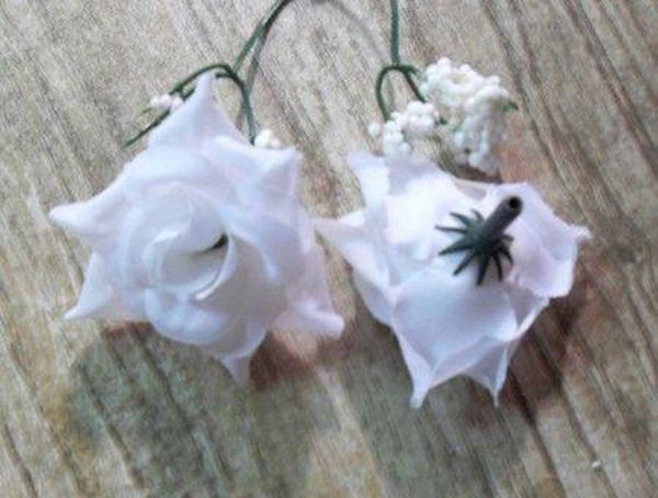 

горячей ! белый обжимной розовый цветок голова свадьба шелковый цветок украшения цветок мяч ar bbyfzo lg2010