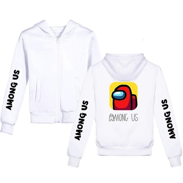

among us hoodie kids sweatshirt zipper hoodies boys&girls long sleeve children's hoodies harajuku streetwear video games clothes, Black