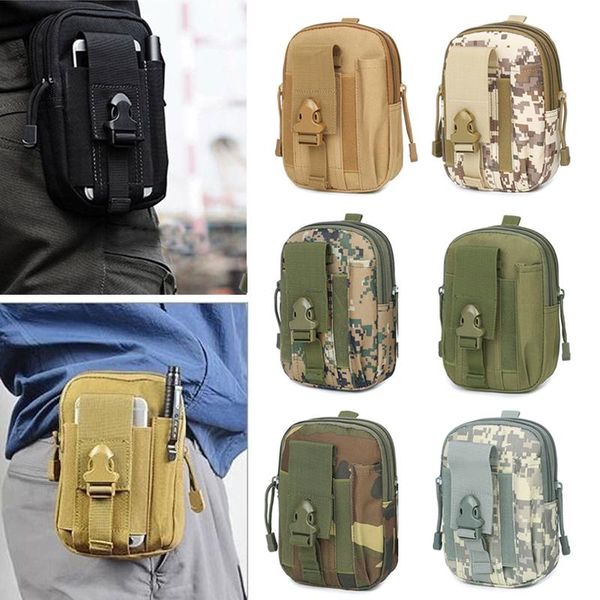 

waist bags male multi-function canvas bag durable tactical pocket outdoor sports pack mobile phone men's belt pockets