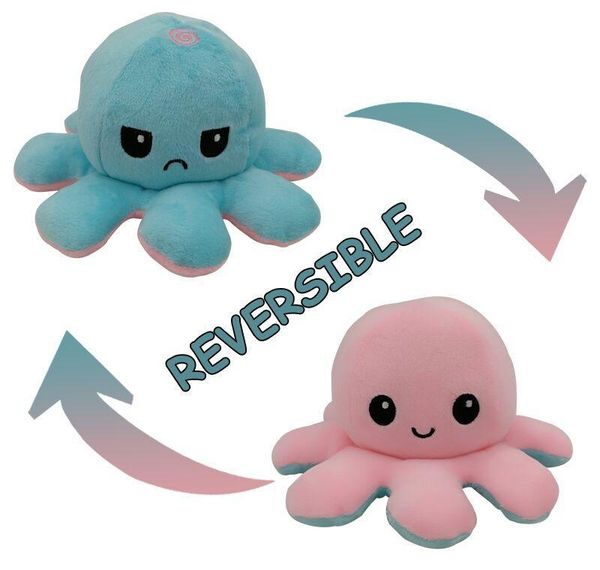 

цвета кукла для фаршированного осьминога двусторонняя экспрессия дети милая кукла животных подарок осьминог плюшевый пед 23 пед игрушка плюш