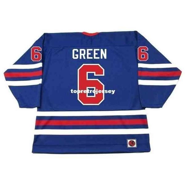 

throwback shirts mens ted green 1975 wha retro hockey jersey, Gray