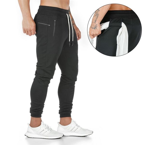 Spor Salonları Fitness Egzersiz Erkekler Pantolon Hip Hop Harem Joggers Pantolon Pantolon Erkek Joggers Katı Çok Cep Pantolon Sweatpants M-4XL 201109