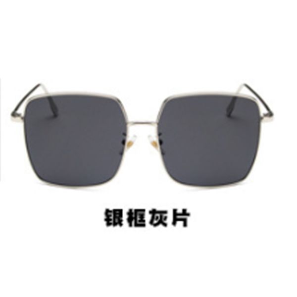 

807 2020 new light sunglasses large frame fashion glasses, White;black