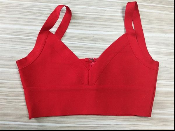 

2021 new spaghetti strap short bandage crop women clothing v neck nightclub party bodycon tank purple white black
