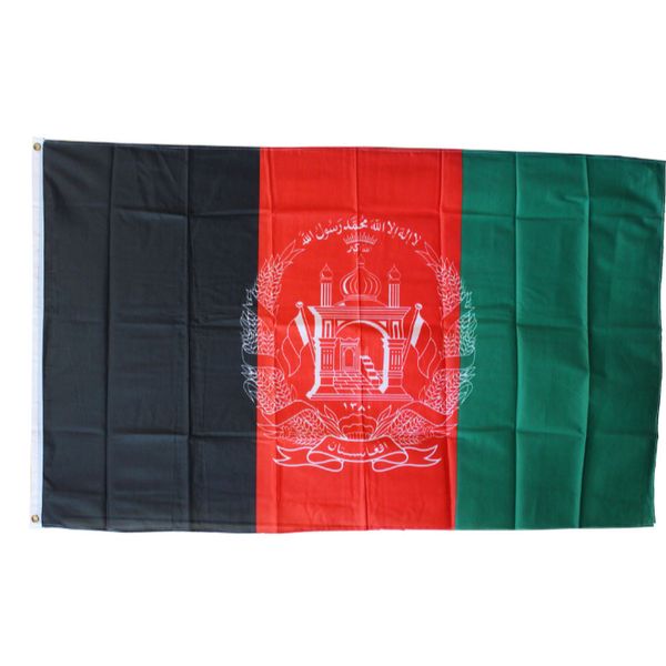 Bandeiras Afeganistão País Nacional 3'X5'ft 100D de alta qualidade poliéster Outdoor Hot Vendas Com Duas guarnições de latão