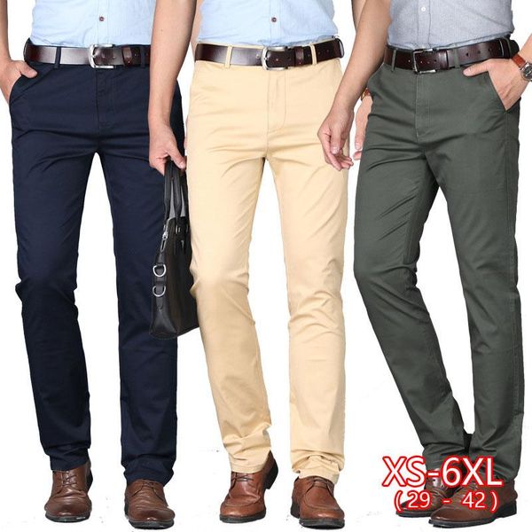 

pants trousers pantalones dress suit office formal for men male business long cotton man casual social party mencasual, Black
