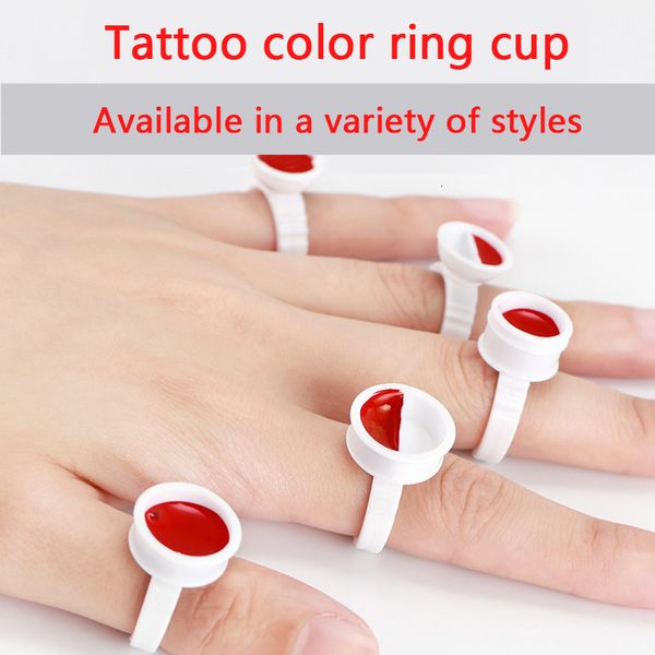 

500pcs pink disposable tattoo ink rings cups for women tattoo needle supplies accessorie makeup tattoo tools beauty accessories