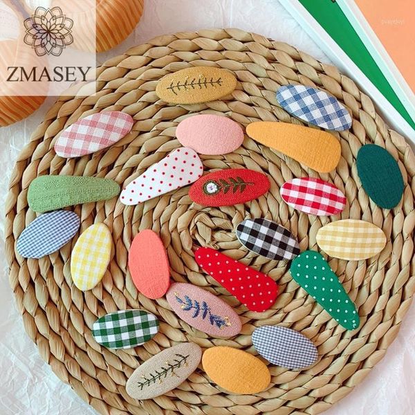 

zmasey 1pcs/lot 2.8cmx6cm creative embroidery hair clip cute macaron color girl heart hair accessories small fresh girl headwear1, Slivery;white