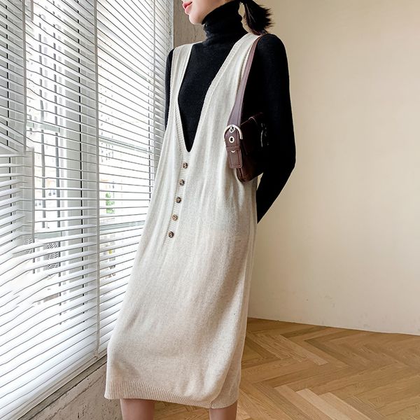 

2021 long-term jumpers women decorated in no mangoes 100% women's four colors malpractice collection wool long shirt s8xf, White;black