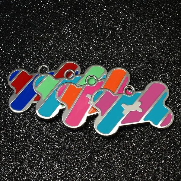 

dog tag custom pet bone name tags stainless steel dog collar accessories anti-lost puppy cat nameplate tag personalized bbygjz