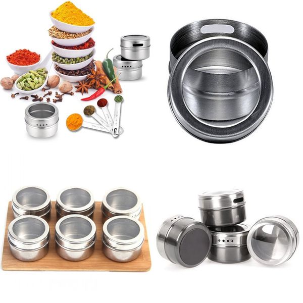 

stainless steel seasoning pot multifunctional seasoning new bottle practical outdoor portable barbecue seasoning jar kitchen tool 120 k2