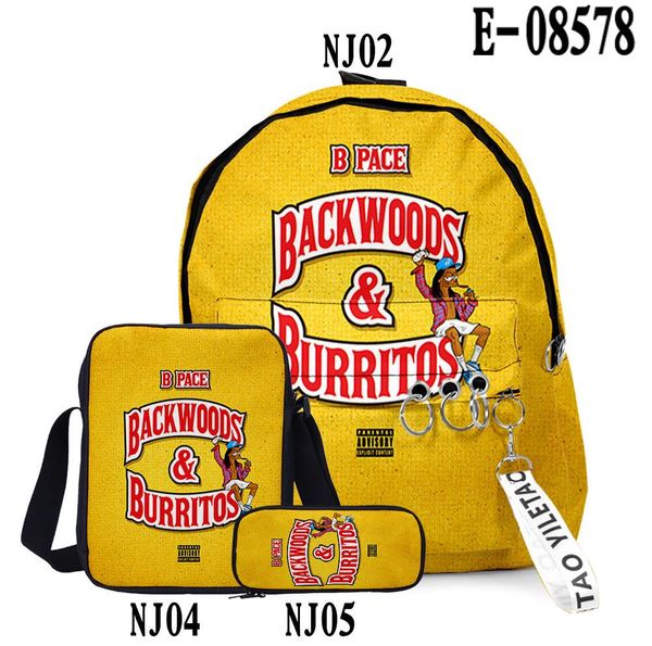 

3d печатные рюкзаки backwoods рюкзак 3 шт. набор slash zipper backpack3d печатный рюкзак школьника студент повседневная сумка для ноутбука s