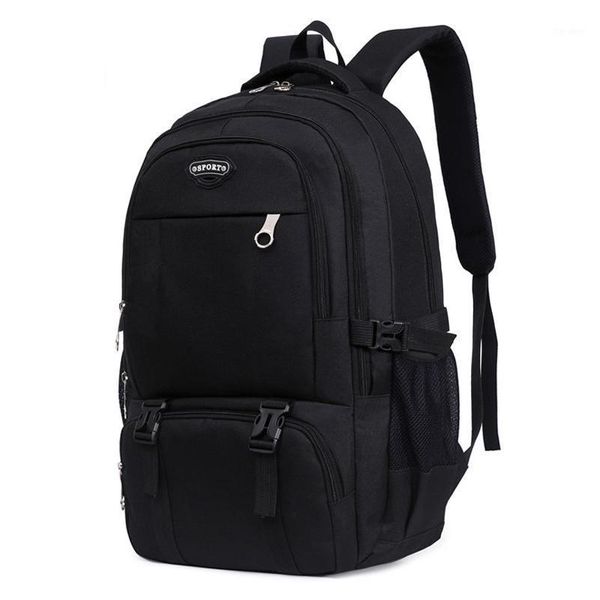 

backpack black men waterproof nylon large capacity school bags for teen boys high student college bagpack university back pack1