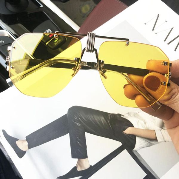 

sunglasses pilot vintage glasses shades for women men metal frame fashion designer 2021 nx, White;black