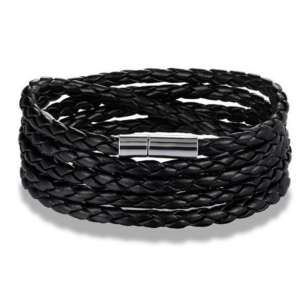 

mkendn оптовая 10 цвет 93 см 5 слой кожаный браслет с магнитной застежкой высококачественные украшения для женщин мужчины pulseira sqcuhv