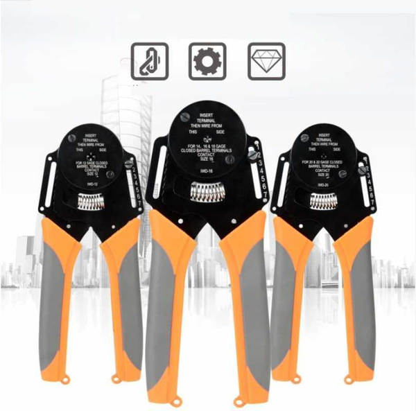 

iwd-12/16/20 hand tool crimping clamp is suitable for male and female pin four core connector crimping clamp test probe1
