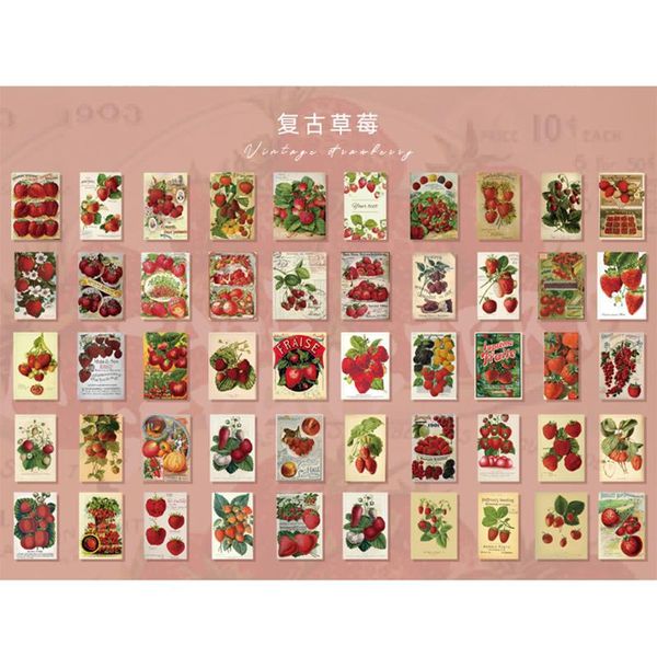 

50pcs box vintage stamp stickers set flowers angel painting decorative collage scrapbooking back to school stick label album sqcjmq