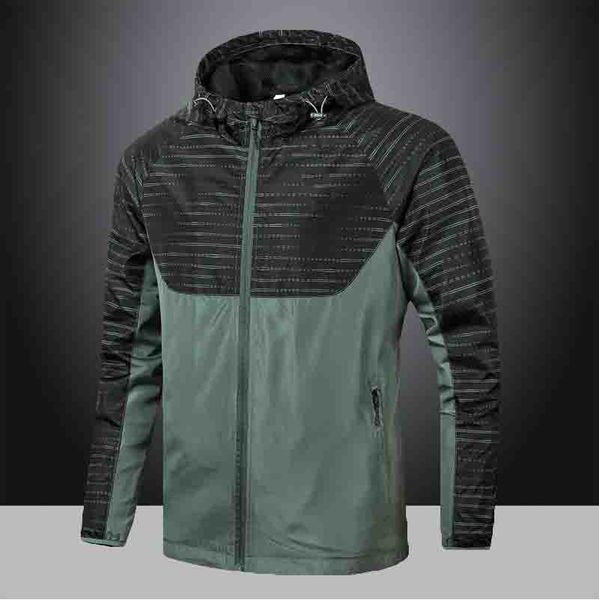 

men jacket 2021 new mens panelled jackets fashion mens casual sport jackets hooded zipper windbreaker size -4xl, Black;brown