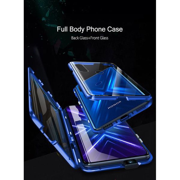 

for huawei y9s case 360 magnetic double-sided glass phone cases for huawei y9s y9s 2020 metal bumper protecti wmtjmu