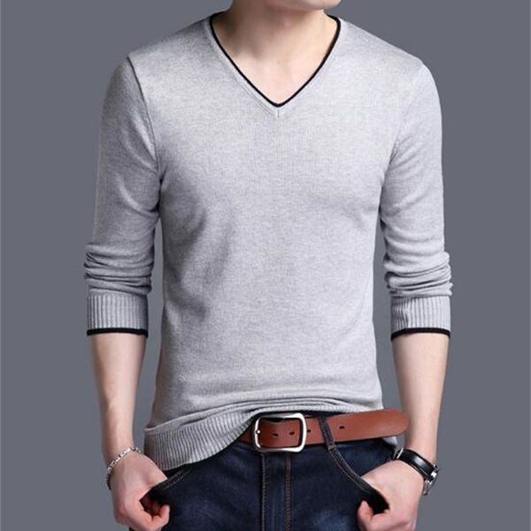 

2021 new mode winter clothes mens pullover decode v color slim fit bluffs for men cfuo, Black;white