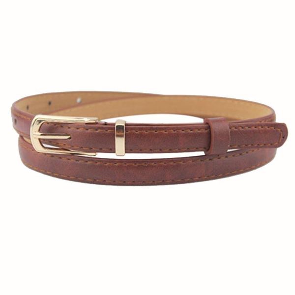 

womail 2020 fashion women belt new style fashion women's leather belt candy color leather ladies stretch belts, Black;brown