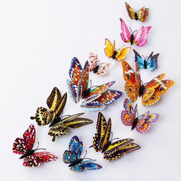 

luminous fridge magnets 12pcs 3d butterfly design decal art stickers room magnetic home decor diy wall de bbyawx