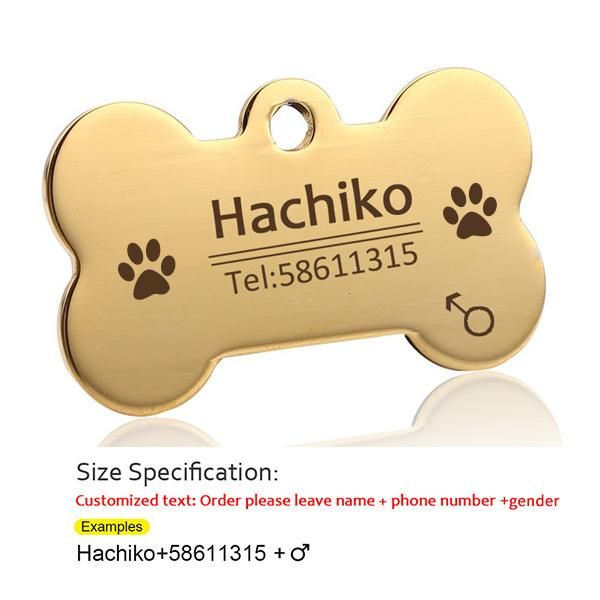

yvyoo personalized dog id tags brass pet id tags for cats and dogs collar accessories dog tag engraved tel name q wmtdje