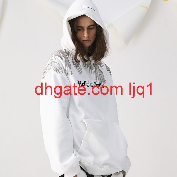 

wxwovdy street fashion brand bf couple's hoodie loose hooded sweater, Black