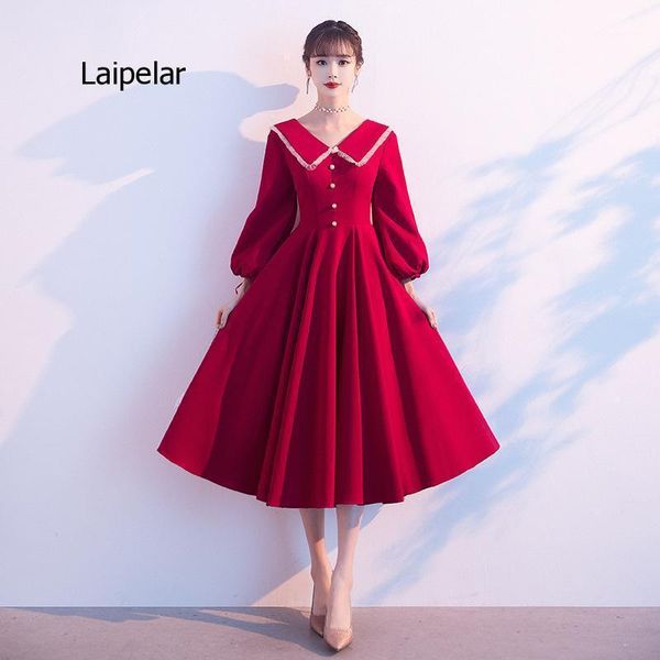 

new selling wine red large dress elegant women's wear1, Black;gray
