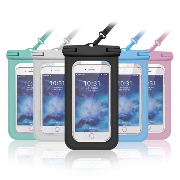 

pvc ipx8 diving drift mobile phone bag waterproof cover