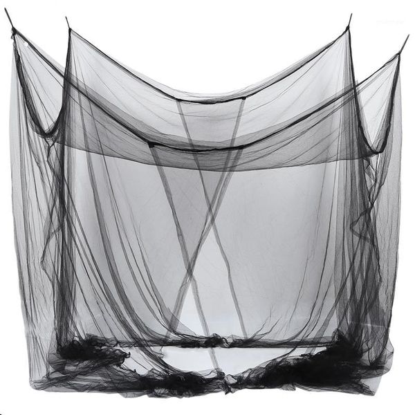 

4-corner bed netting canopy mosquito net for queen/king sized bed 190*210*240cm (black)1