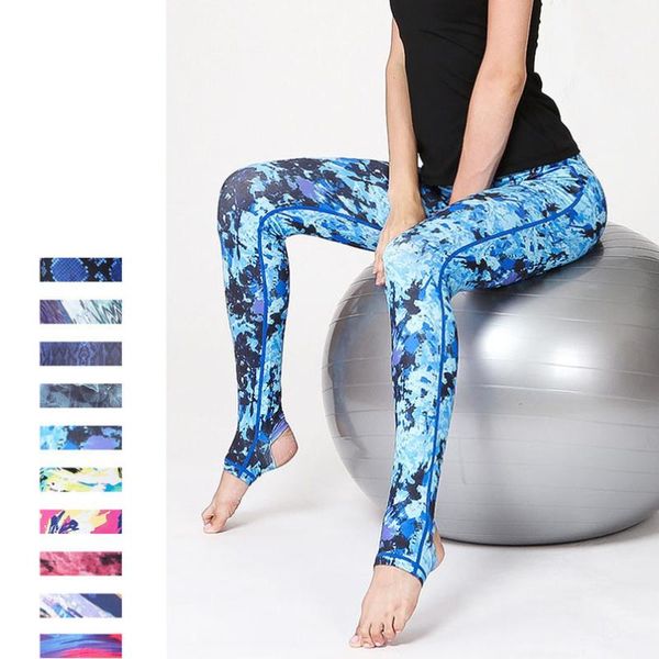

yoga outfits urgot women print pants elastic stretch sport legging fitness gym workout running tight leggings female trouser, White;red