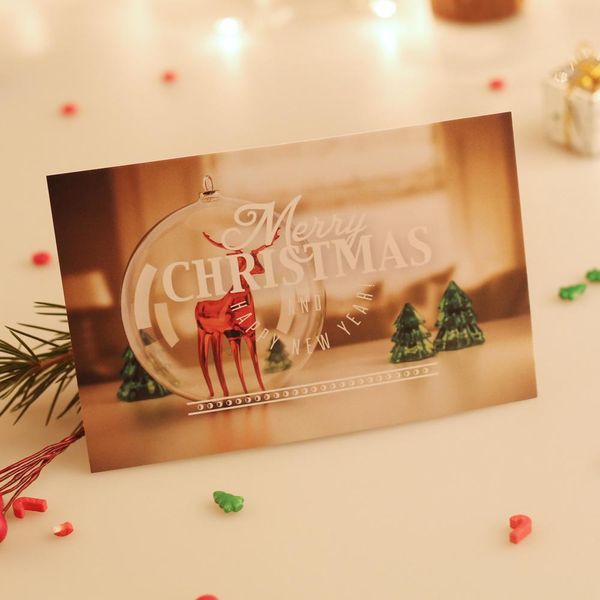 

30шт рождественские лося стиль карты много использованы в виде скрапбукинга party party приглашение diy украшения подарочная карта сообщения